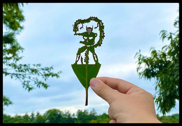 Leaf Carvings By Japanese Artist (41 pics)