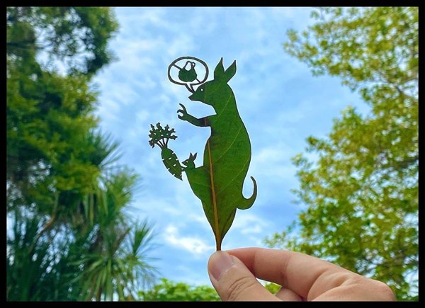 Leaf Carvings By Japanese Artist (41 pics)