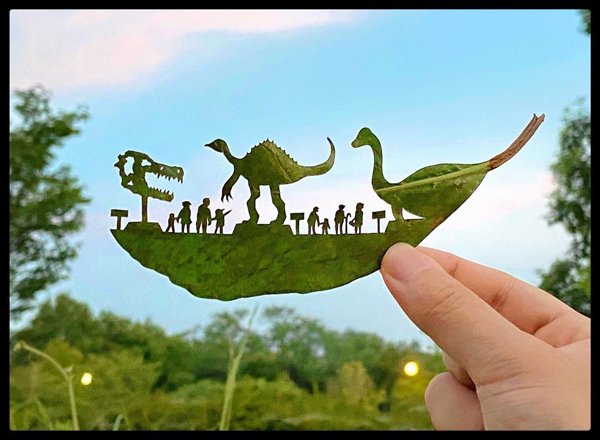 Leaf Carvings By Japanese Artist (41 pics)