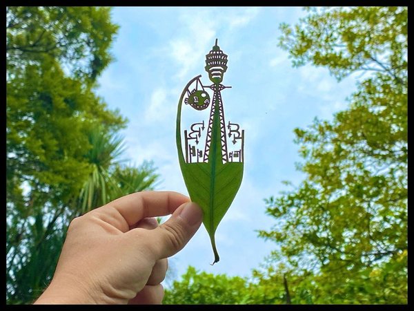 Leaf Carvings By Japanese Artist (41 pics)