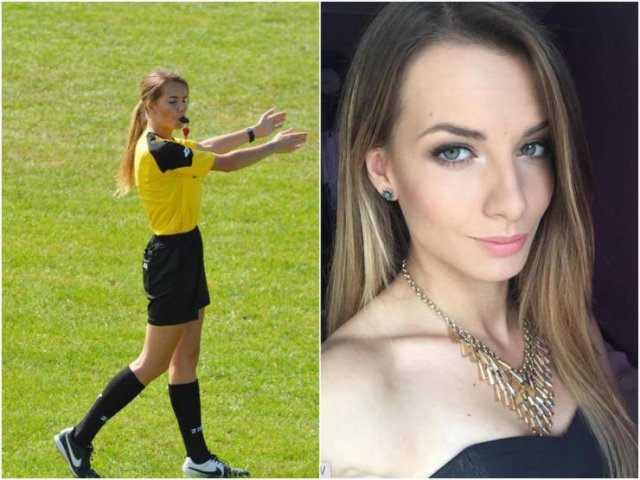 23-Year-Old Polish Referee Karolina Bojar (20 pics)