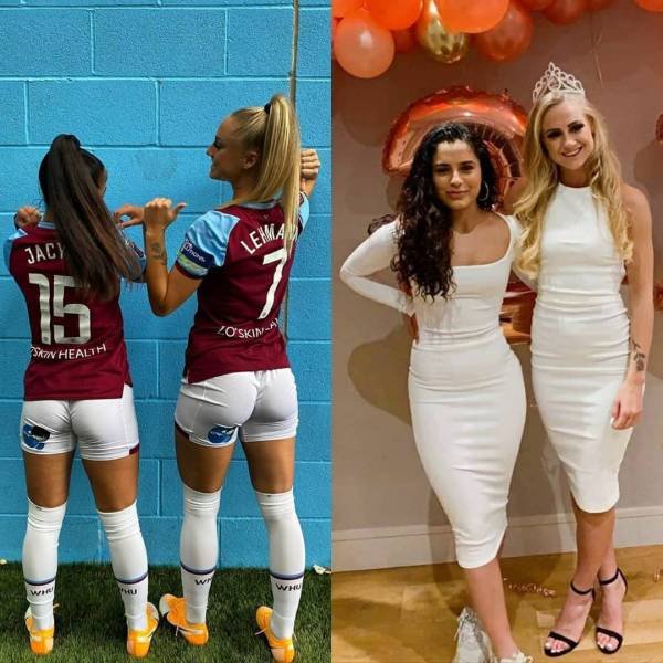 Girls With And Without Uniform (35 pics)