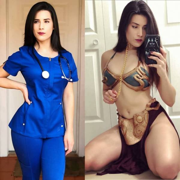 Girls With And Without Uniform (35 pics)