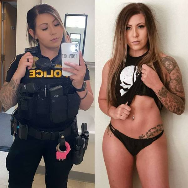 Girls With And Without Uniform (35 pics)