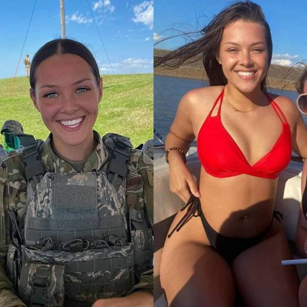 Girls With And Without Uniform (35 pics)