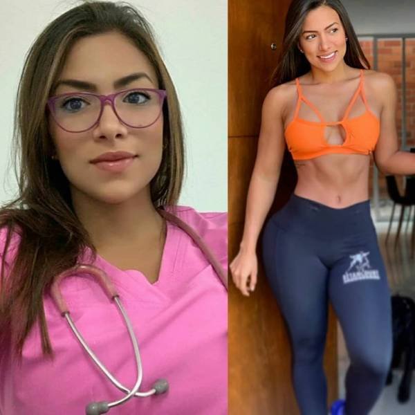 Girls With And Without Uniform (35 pics)
