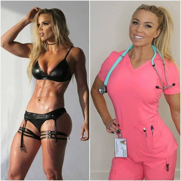 Girls With And Without Uniform (35 pics)