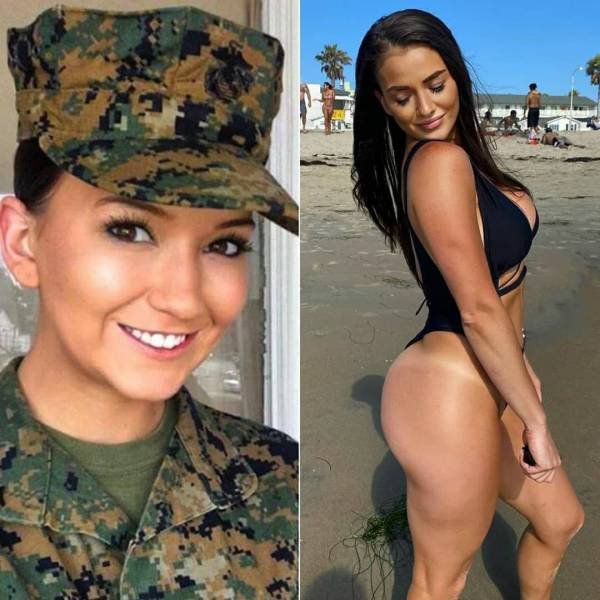 Girls With And Without Uniform (35 pics)