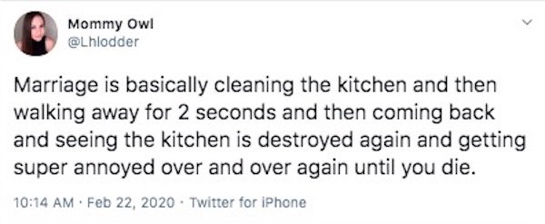 Marriage Tweets About Cleaning (27 pics)