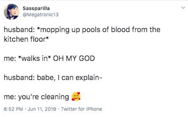 Marriage Tweets About Cleaning (27 pics)