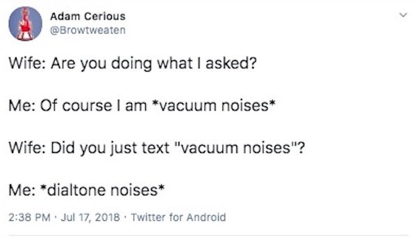 Marriage Tweets About Cleaning (27 pics)