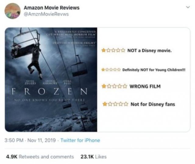 bad movie reviews examples