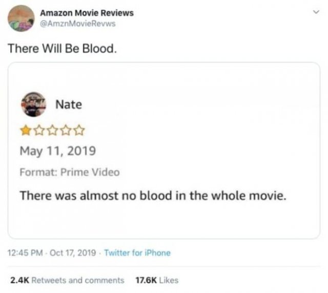 bad movie reviews reddit