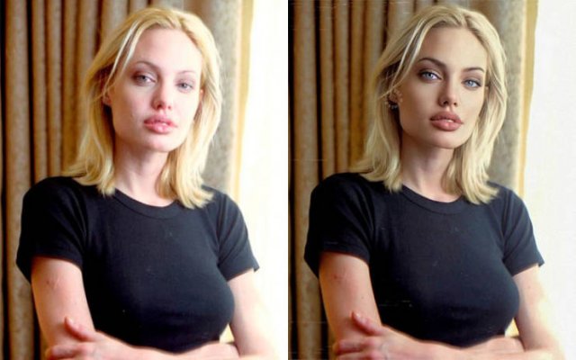 How Celebrity Faces Would Look Like According To Modern Beauty Standards (30 pics)