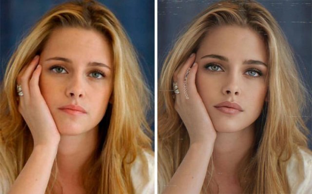 How Celebrity Faces Would Look Like According To Modern Beauty Standards (30 pics)