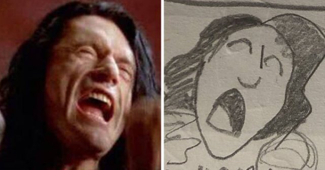 This Girl Creates Simple Drawings Of Movie Scenes (28 pics)