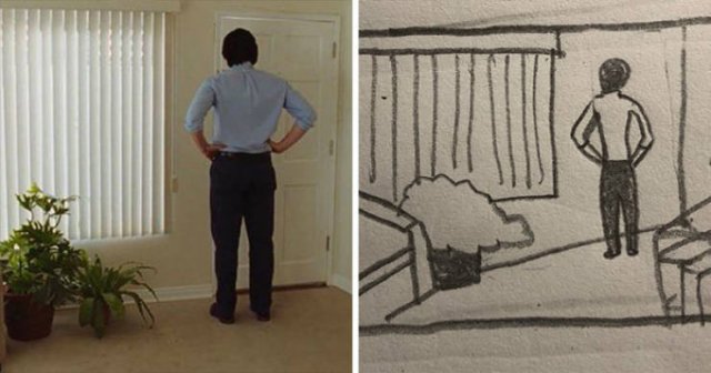 This Girl Creates Simple Drawings Of Movie Scenes (28 pics)