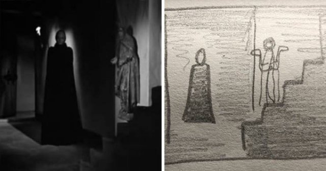 This Girl Creates Simple Drawings Of Movie Scenes (28 pics)
