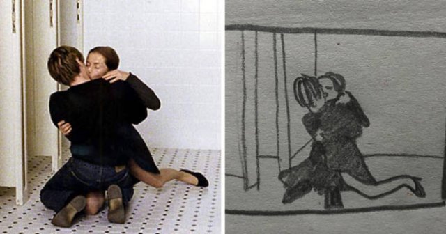 This Girl Creates Simple Drawings Of Movie Scenes (28 pics)
