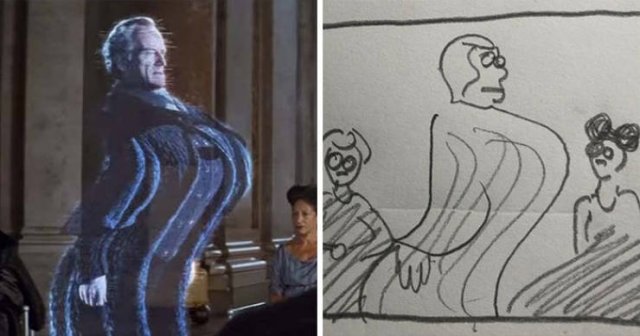 This Girl Creates Simple Drawings Of Movie Scenes (28 pics)