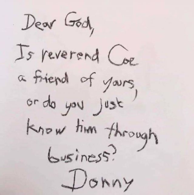 Questions To God By 3rd Grade Students (22 pics)