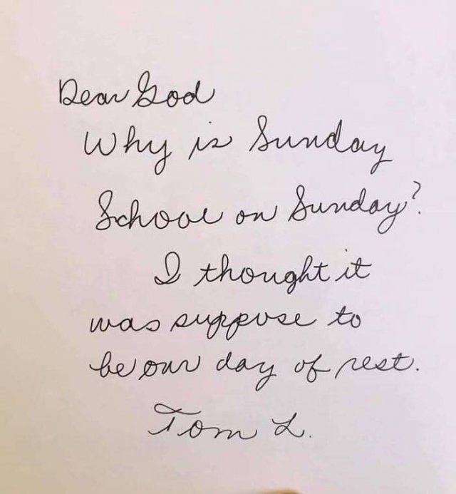 Questions To God By 3rd Grade Students (22 pics)