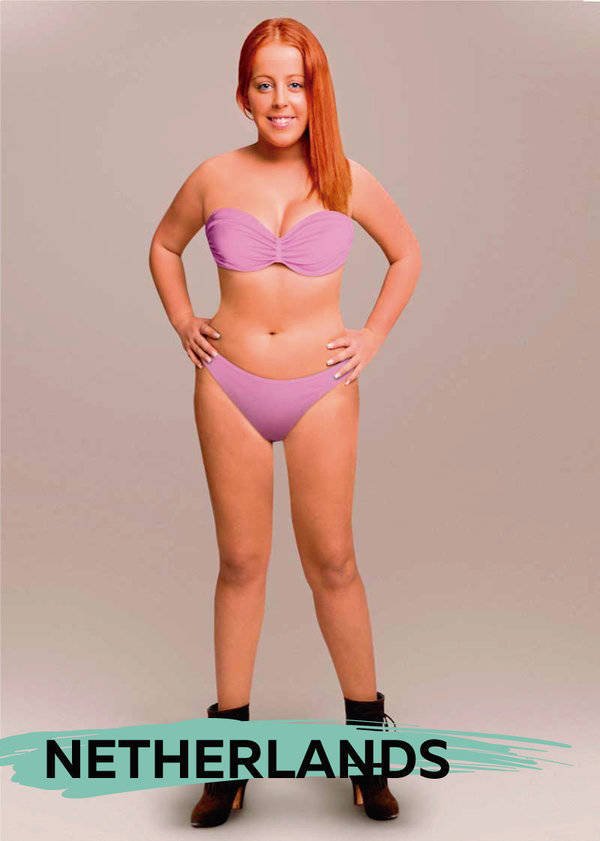 Graphic Designers Show How Ideal Woman Body Would Look In Different Countries (18 pics)