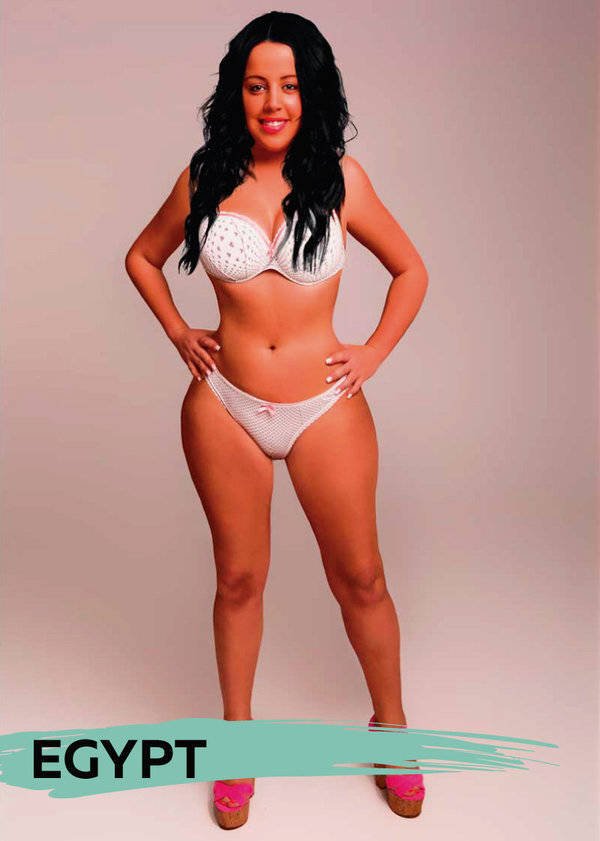 Graphic Designers Show How Ideal Woman Body Would Look In Different Countries (18 pics)