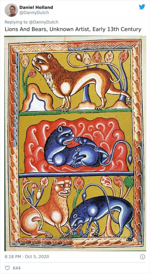 medieval cat paintings barnorama ...