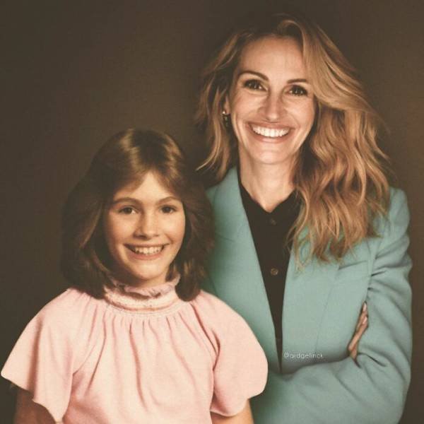 Celebrities And Their Younger Selves (28 pics)