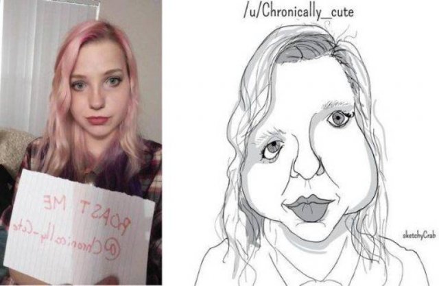 Roasted Sketches Of People By Sketchy Crab (25 pics)