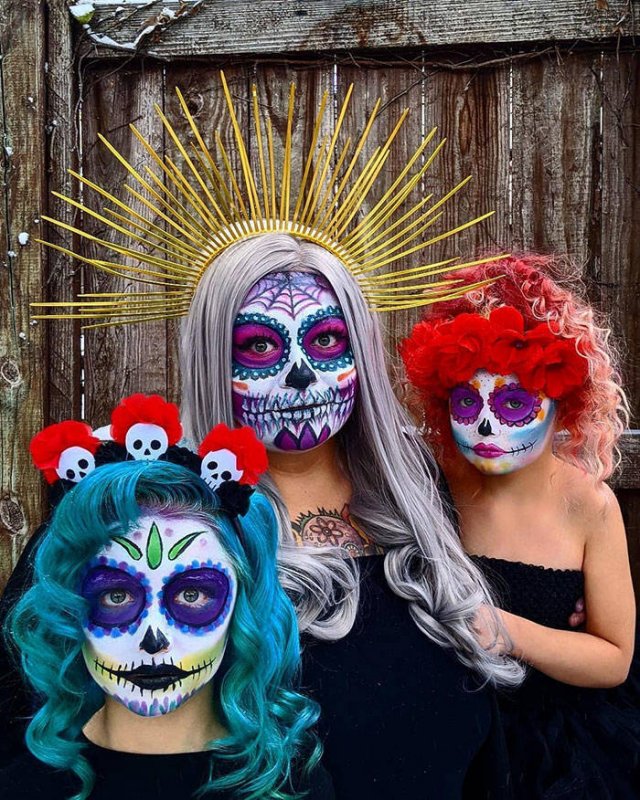 This Mom Creates Fantastic Halloween Makeup For Her Daughters (28 pics)