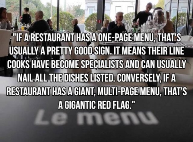 Restaurant Red Flags (16 pics)