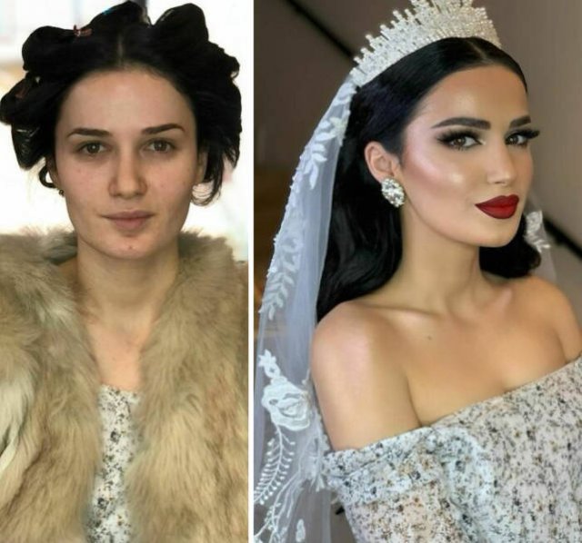 Brides: Makeup Transformations (30 pics)