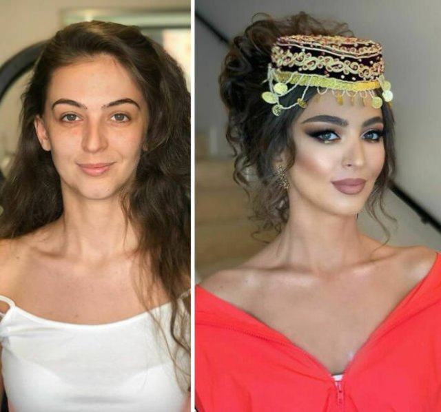 Brides: Makeup Transformations (30 pics)
