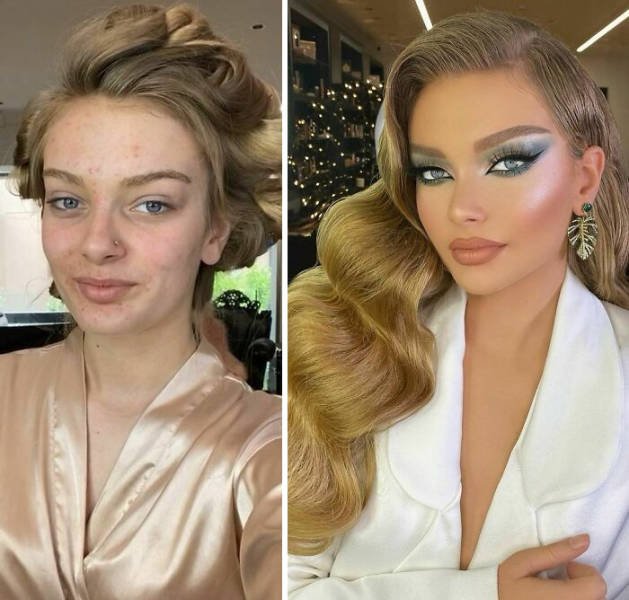 Brides: Makeup Transformations (30 pics)