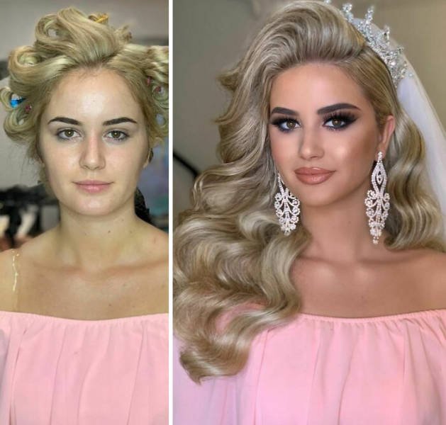 Brides: Makeup Transformations (30 pics)