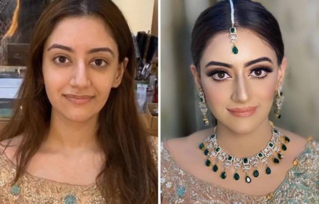 Indian Brides: Makeup Transformations (24 pics)