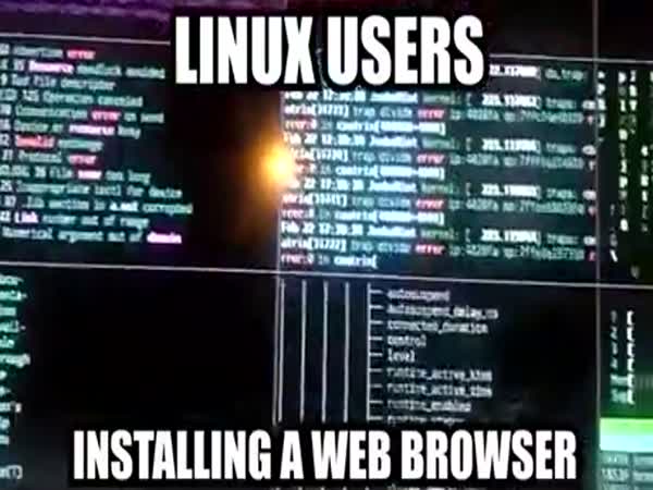 Don't Mind Me Just Installing A Web Browser