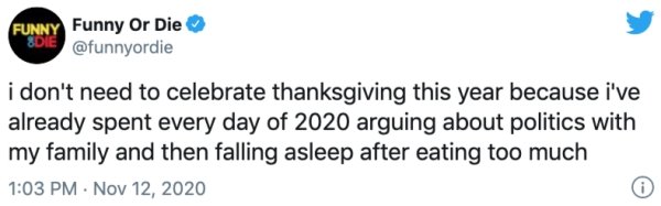 Thanksgiving 2020 Tweets (28 pics)