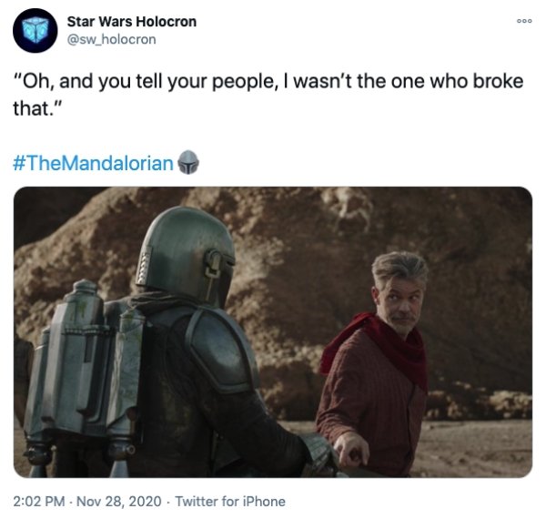 The Latest 'Mandalorian' Episode Tweets (24 pics)