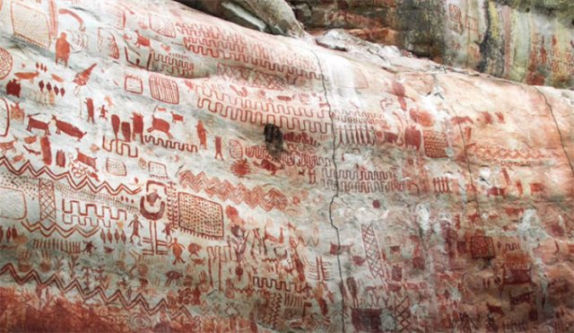 Prehistoric Paintings Were Discovered In Amazon Rainforest (15 pics)