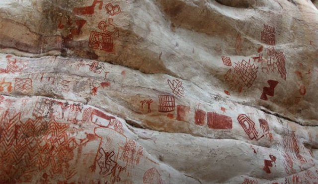 Prehistoric Paintings Were Discovered In Amazon Rainforest (15 pics)