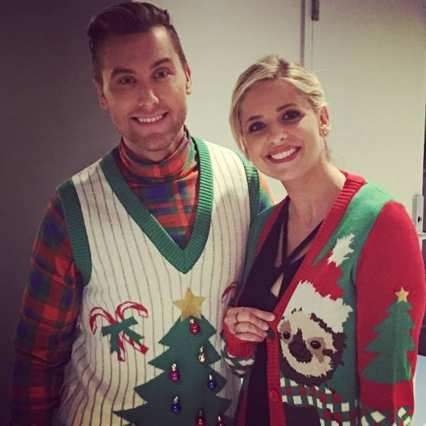 Celebrities Wearing 'Ugly' Christmas Sweaters (21 pics)
