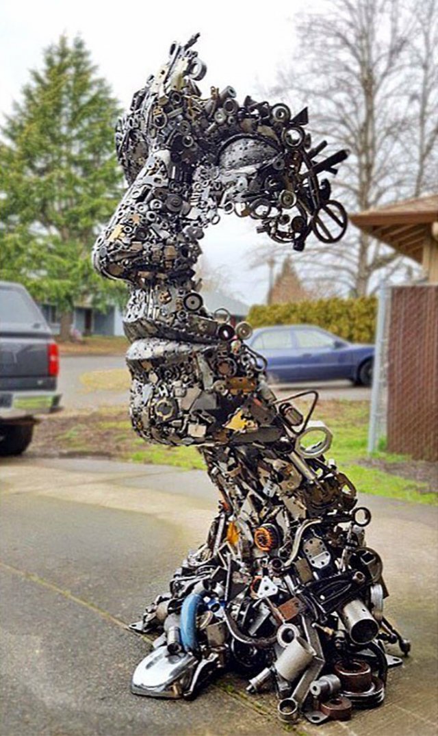 Sculptures From Trash By Self-Taught Artist Brian Mock (30 pics)