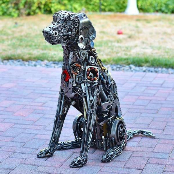 Sculptures From Trash By Self-Taught Artist Brian Mock (30 pics)