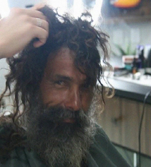 Fantastic Homeless Man Transformation (20 pics)