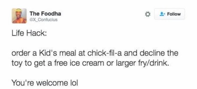 'Chick-Fil-A' Hacks (22 pics)