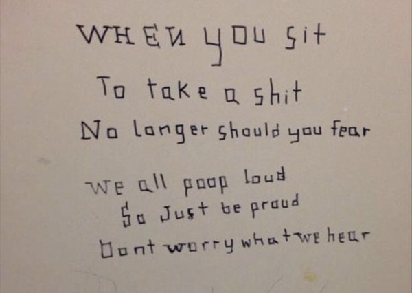 Bathroom Wall Writings (36 pics)