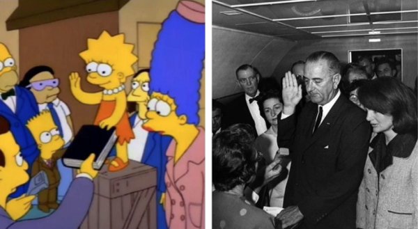 Iconic Photos Recreated By 'The Simpsons' (15 pics)